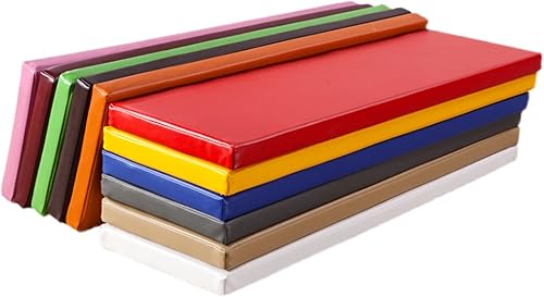 Hruile Cojín de banco de piel sintética impermeable, antideslizante, para jardín, patio, para sofá y silla de comedor de 2 a 3 plazas, 71 x 15.7 x 2