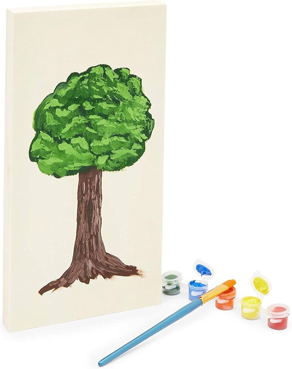 Bright Creations Unfinished Craft Wood Canvas Boards for Painting (6 x 12 in, 6 Pack)