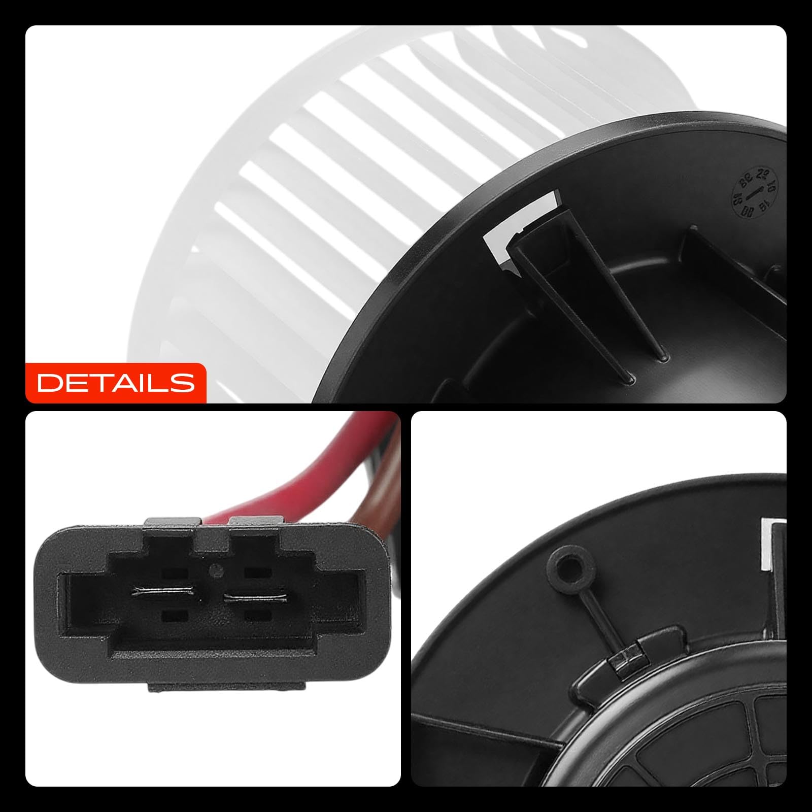 A-Premium Motor de ventilador delantero HVAC con jaula de ventilador | Compatible con Volvo XC60 S60 S80 V70