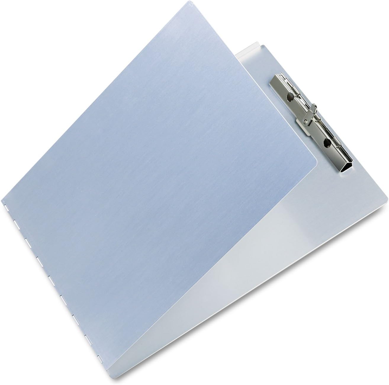 Saunders 12017 Aluminum Clipboard w/Writing Plate 3/8-Inch Clip Cap 8 1/2 x 12 Sheets Silver