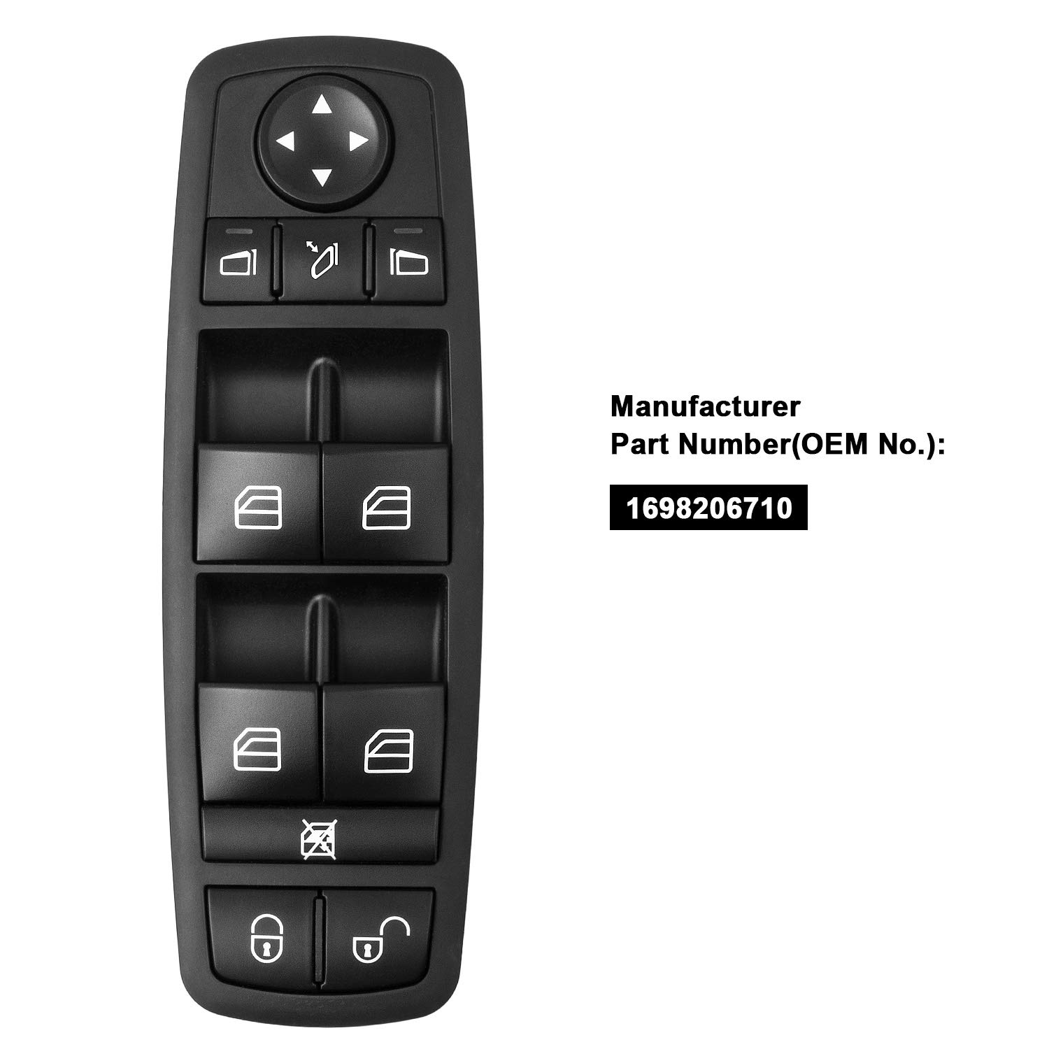 YAOPEI Commande Lève Vitre Commutateur Interrupteur Miroirs Rabattables 1698206710