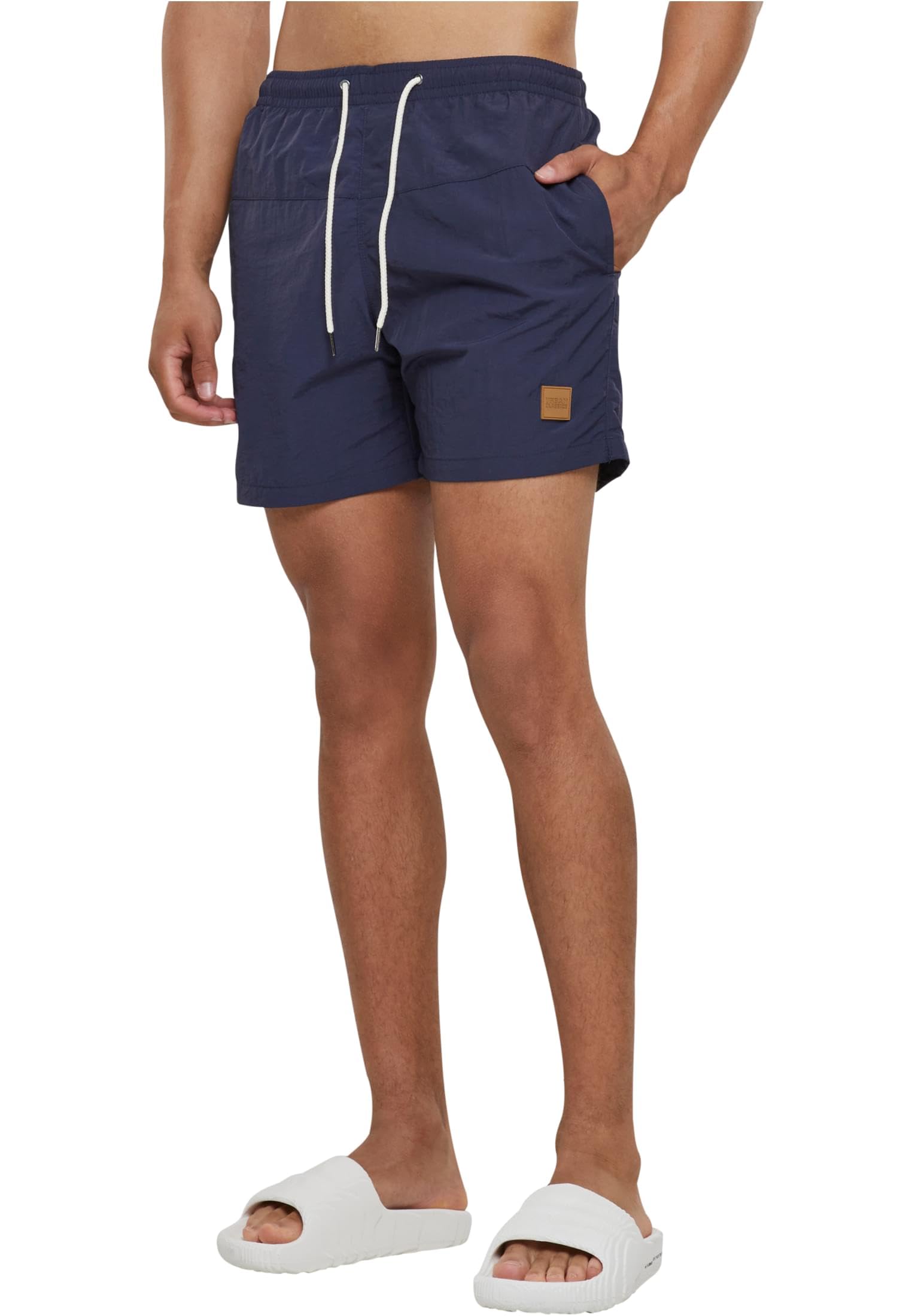 Urban Classics Men's Navy/Navy Block Swim Shorts Trunks, 4XL