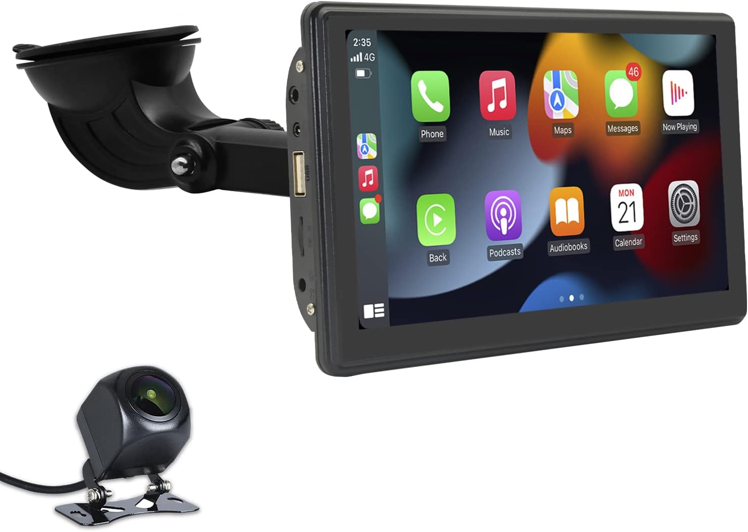 hizpo 7インチ 2Din カーナビ 一体型車載PC A タッチスクリーン CarPlay カーステレオレシーバー ステアリングコントロール