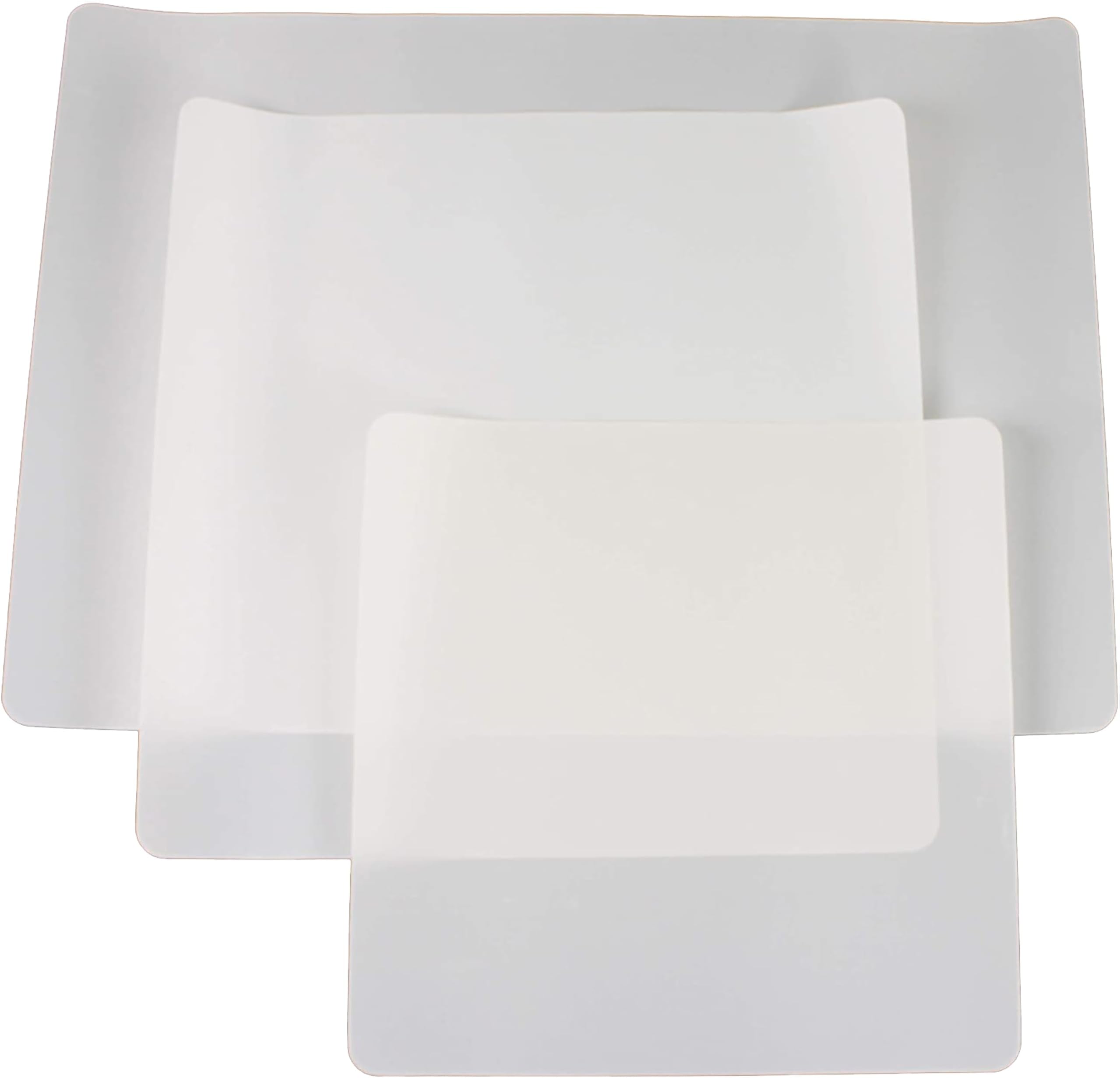 3 Pack PTFE Sheet/Teflon Sheets Multiple Sizes. Non Stick Transparent Reusable Sheets, Extra-Thick and Heat Resistant. Great as Applique Pressing Sheet, Heat Press Transfer, Ironing, Arts and Crafts