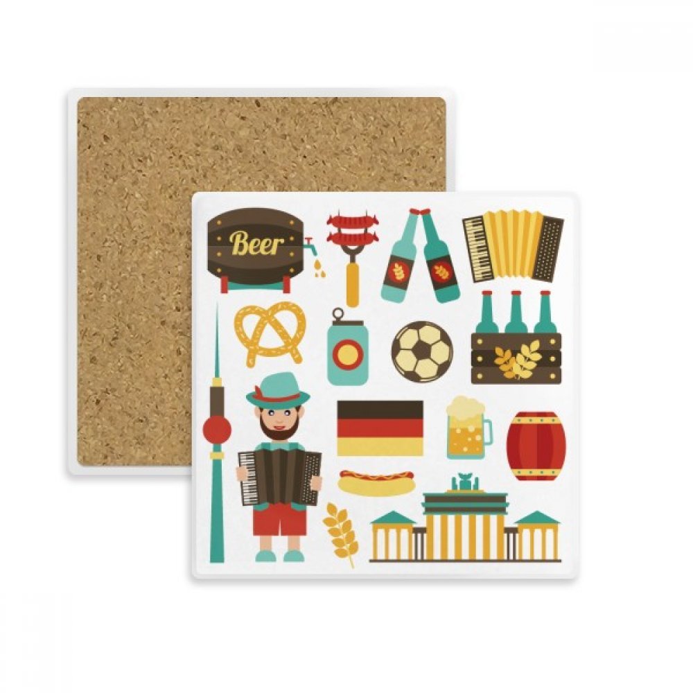 Coaster dessous de verre foot bière brésilien pour l'apéro
