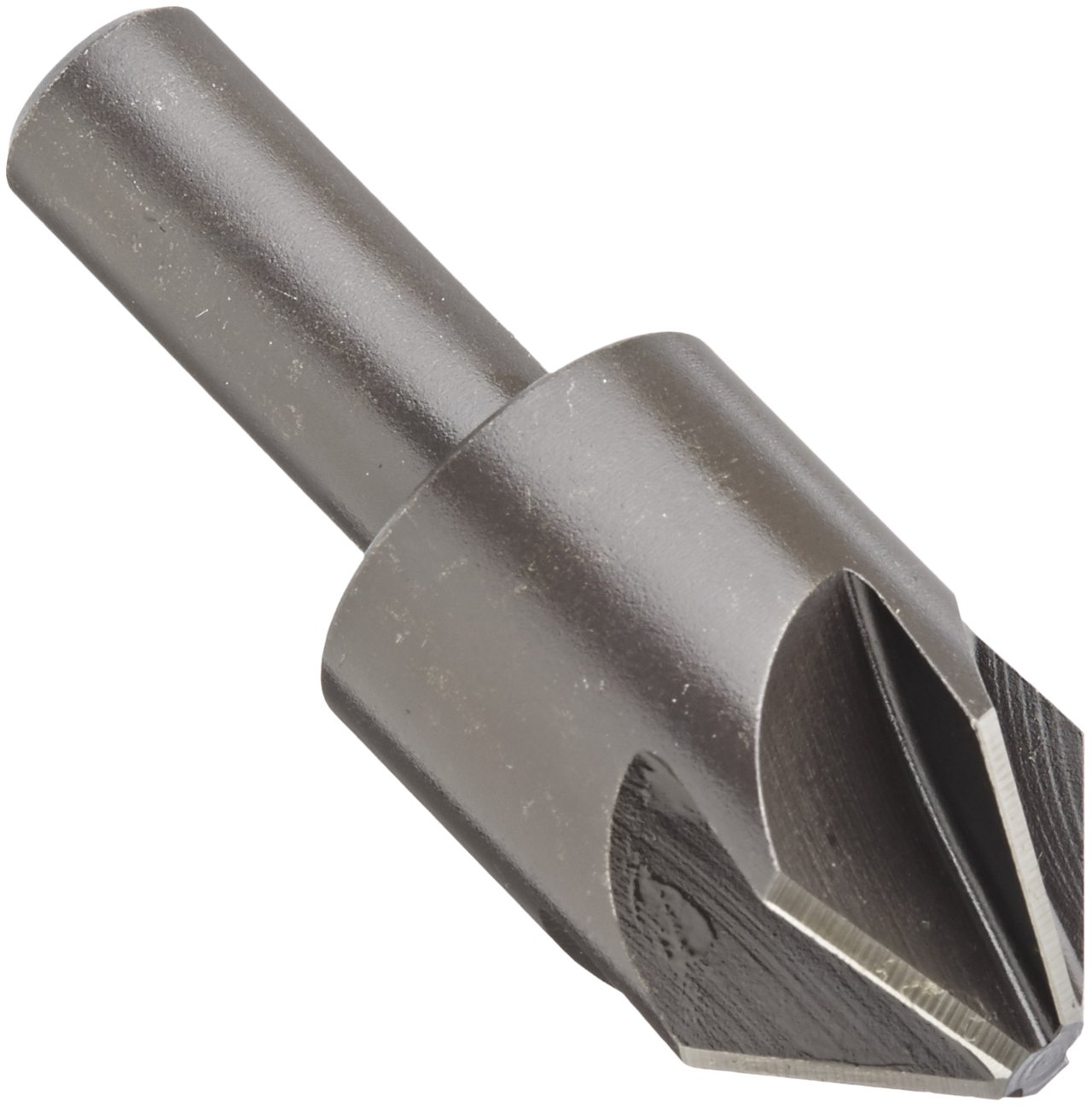 KEO 55038 High-Speed Steel Single-End Countersink Set, Uncoated (Bright) Finish, 6 Flutes, 82 Degree Point Angle, 1/4" - 1" Body Diameter