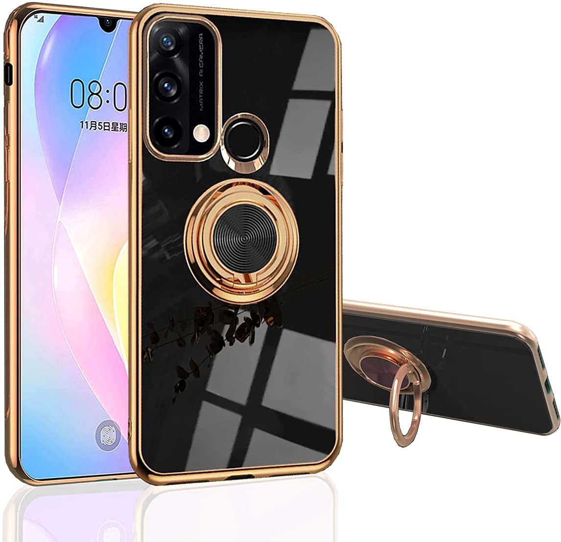 Amazon.co.jp: OPPO Reno5 A ケース リング付き [DINGXIN] reno5 a 耐