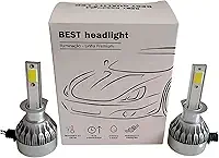 Par de Lâmpadas Automotivas Super Led Nano Compacta Encaixe H1 6000K Suits