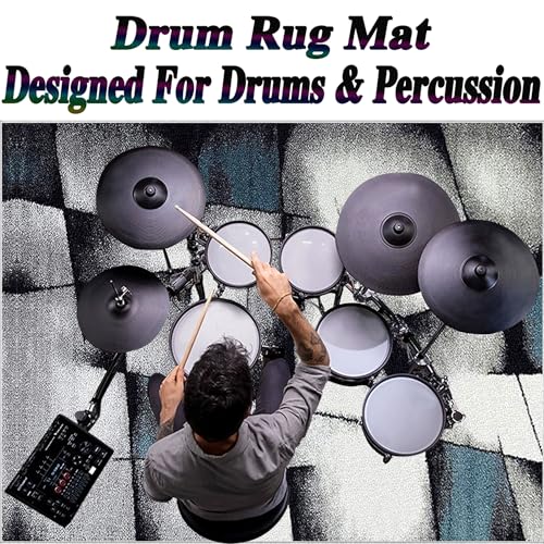 Tapis de protection pour accessoires de percussion antidérapant