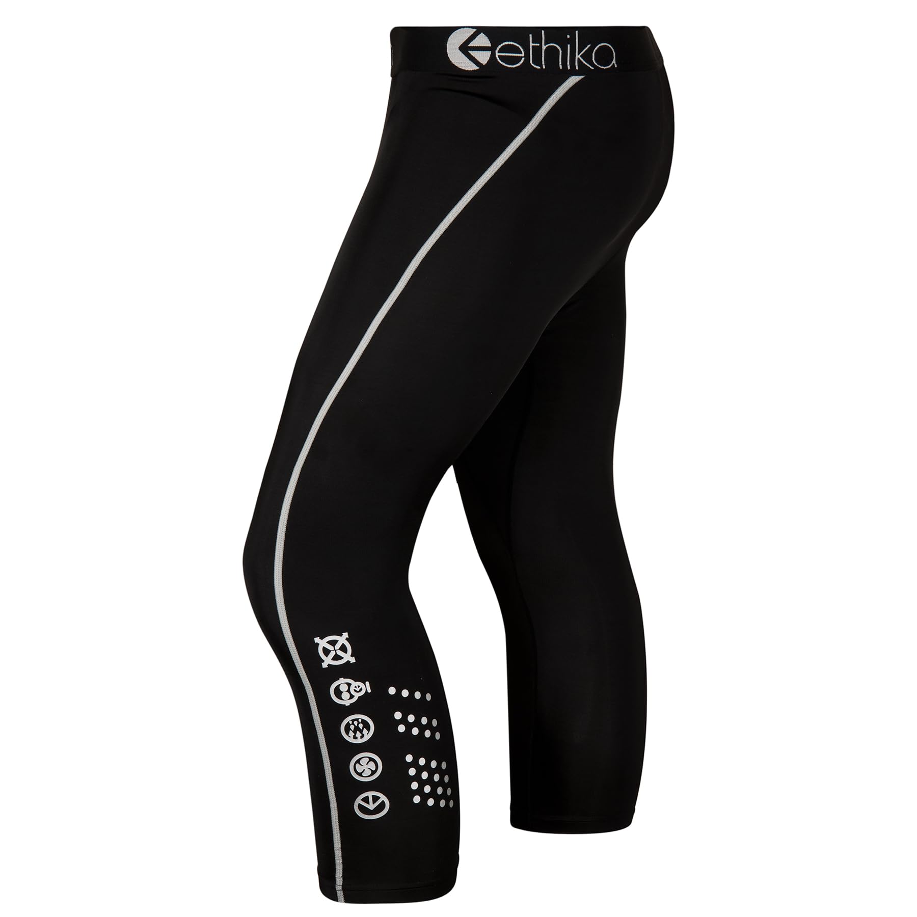 Collant Subzero 3/4 Ethika homme noir legging sport compression running