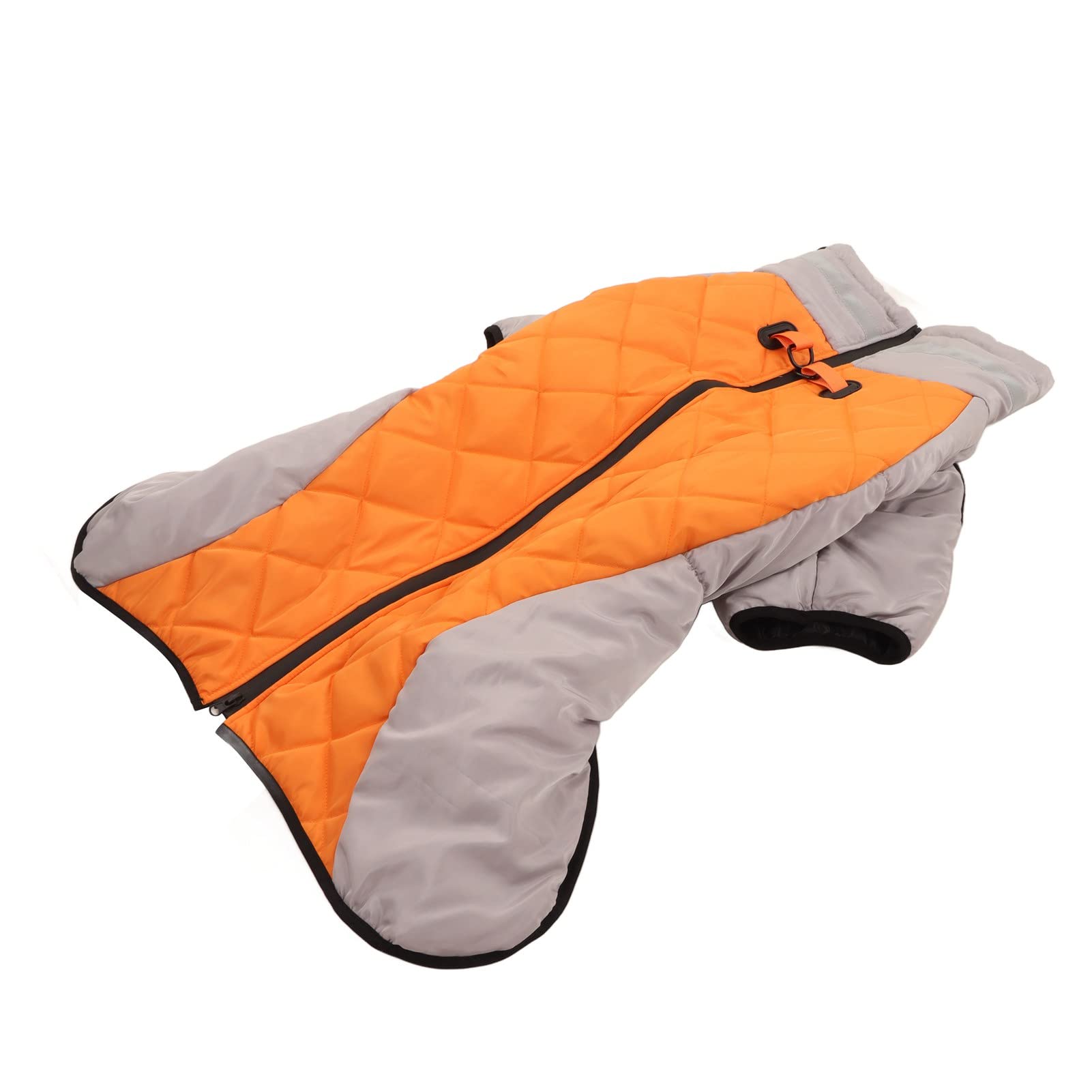 Muiltvoe Reflective Turtleneck Dog Vest, Thickening Warm Dog Cold Weather Jacket with Safety Reflective Strips and Elastic Bands, for Medium to Large Dogs Indoor Outdoor Activities (3XL)