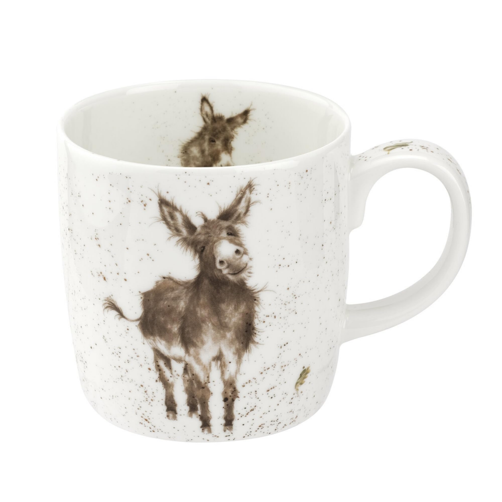 Royal WorcesterWrendale Designs 14 oz Mug, Gentle Jack - Fine Bone China with Donkey Motif - Woodland Themed Tea Mug for Cozy Cottagecore Homes - Safe Ceramic Drinkware for Daily Use