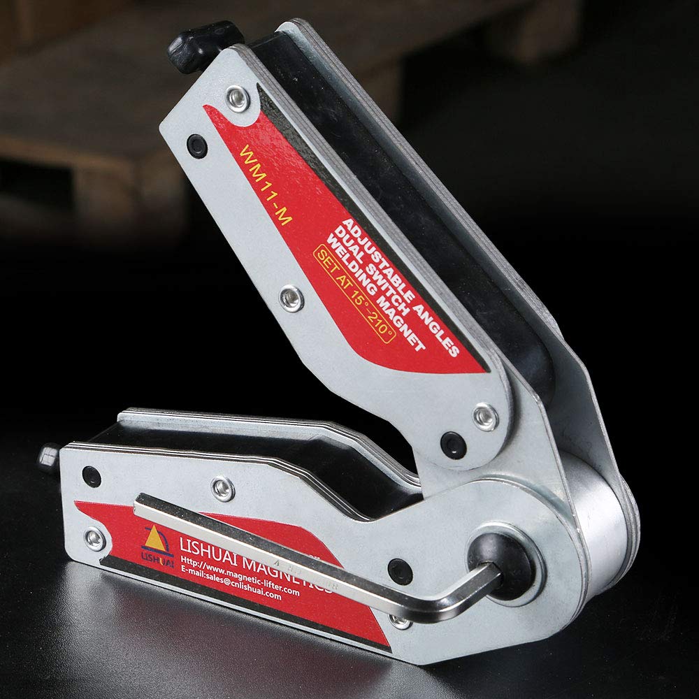 Adjustable Angles Dual Switch Welding Magnet OnOff Neodymium Magnetic Clamp 15-210 Degree WM11-S product thumbnail 6