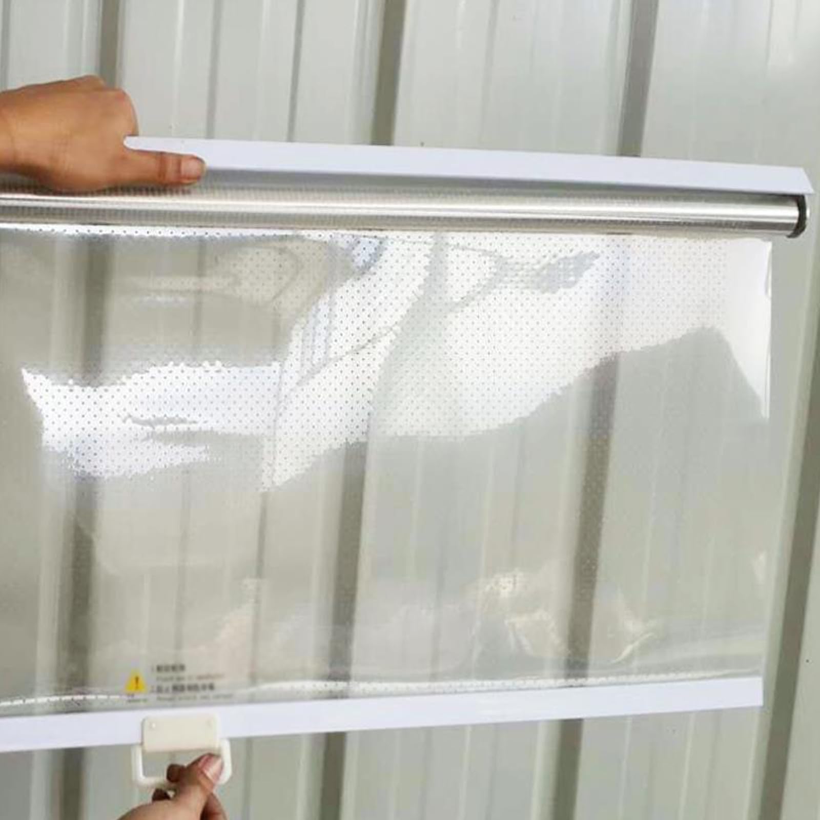 Zhuoz1t Light Transparent Roller Blinds,Clear Roll Up Blinds,Dustproof Keep Fresh Breathable Roller Shades,Fruit Shop Cake Bakery Supermarket Refrigerator Partition Curtain,Width X Height (90X100cm(35.4X39.4in))
