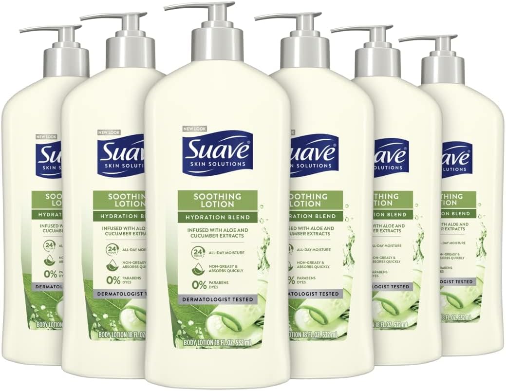 Skin Solutions Body Lotion Soothing With Cucumber 18oz 6 Pack