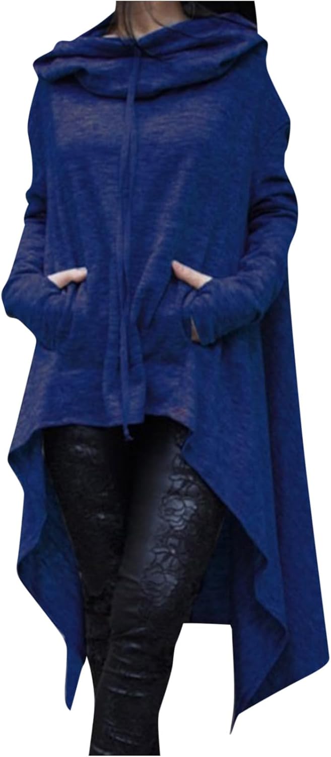 IEPOFG Women’s Oversized Hooded Sweatshirt with Pocket – Fall Fashion