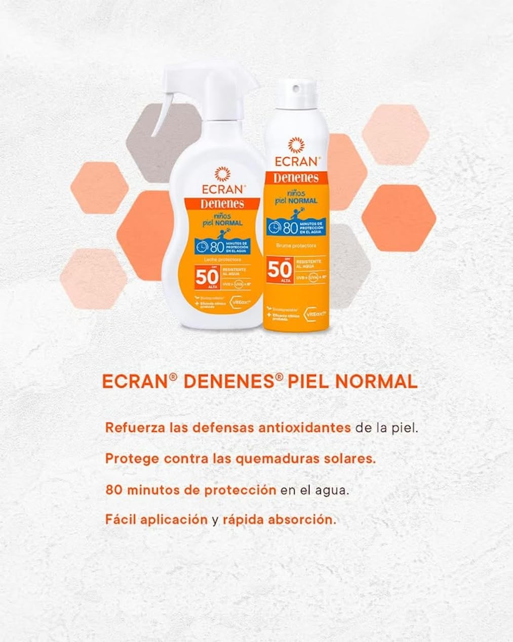 ECRAN Denenes Bruma Protectora Spf50+ 250 ml pour adultes, idéal pour utilisation pratique, 250 ml, SPF 50