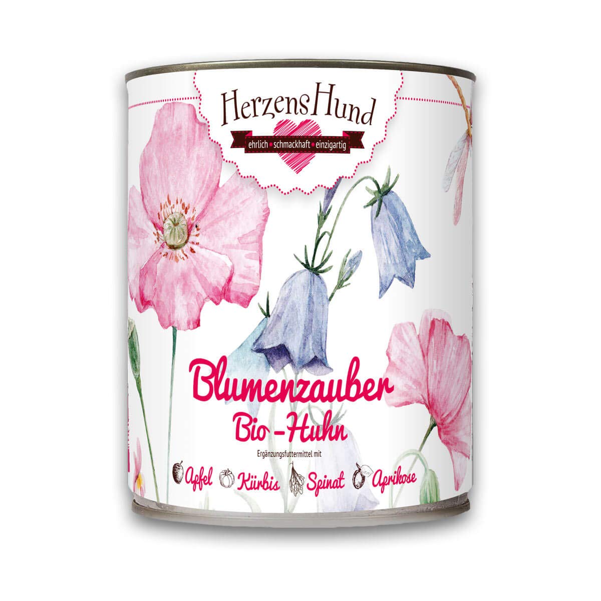 Herzenshund Bio-Huhn | 6 x 800g Hundefutter nass