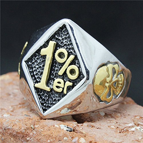 Image of Genuine Stainless Steel Ring Jewelry for Men Fashion Punk Biker Skull Rings