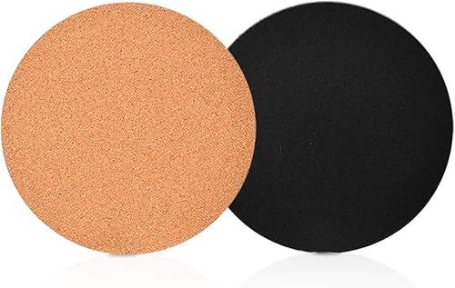 Miniatura 8 de Posavasos de corcho de 12 pulgadas, platillos redondos de corcho y plástico para jardinería, salvamanteles de corcho para ollas y sartenes