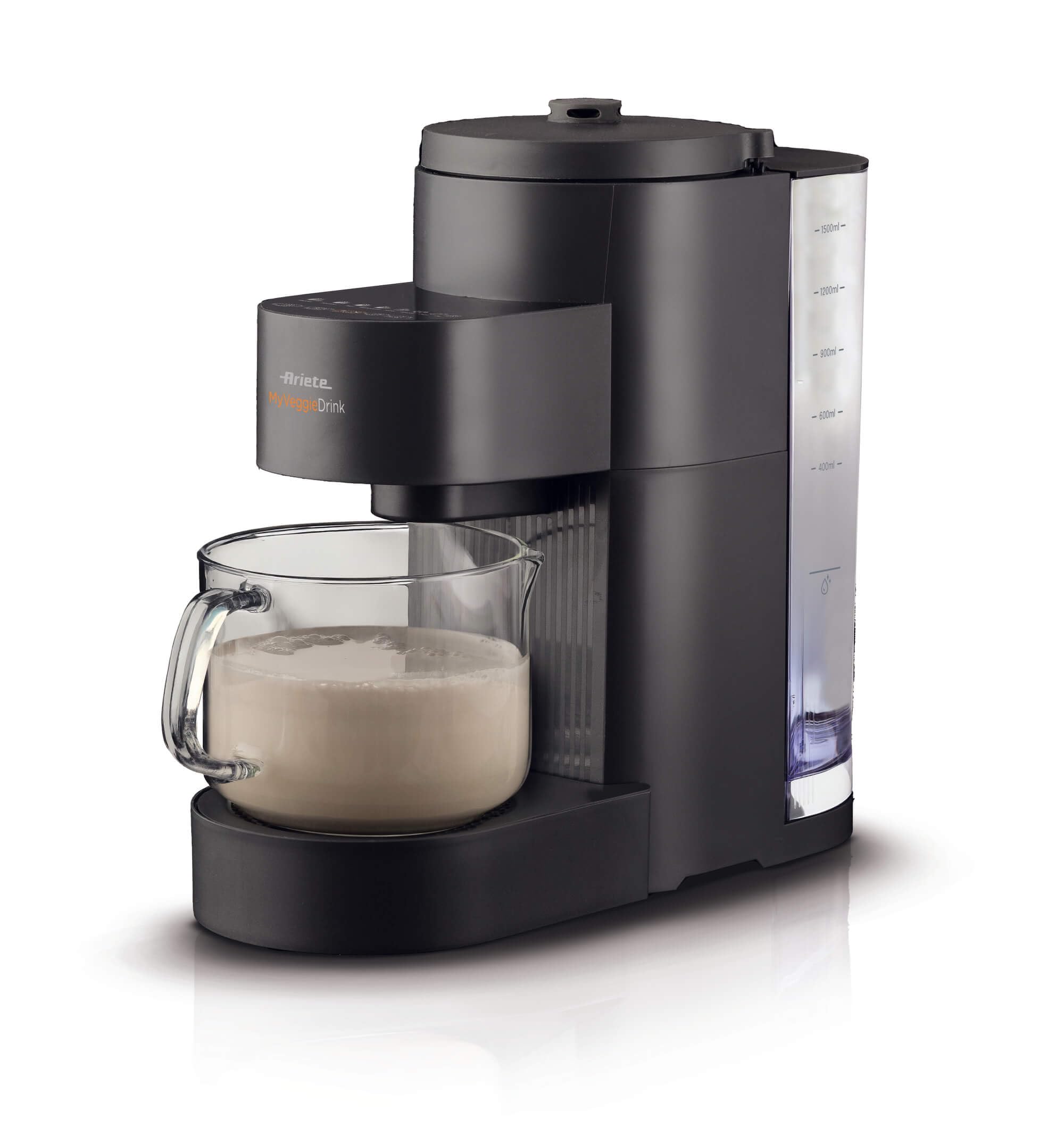 Ariete 650 My Veggie Drink, Maszyna do napojów warzywnych, pojemność 0,4 l - 1,5 l, 1200 W, 6 programów, 15 min przygotowania, czarny