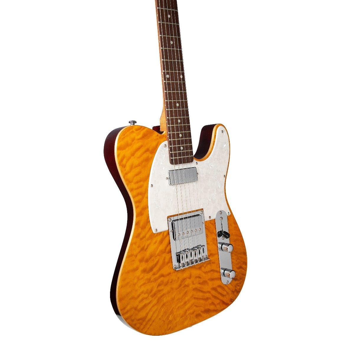 Amazon | Michael Kelly MK1955AT 1955 Guitar, Amber Trans エレキ