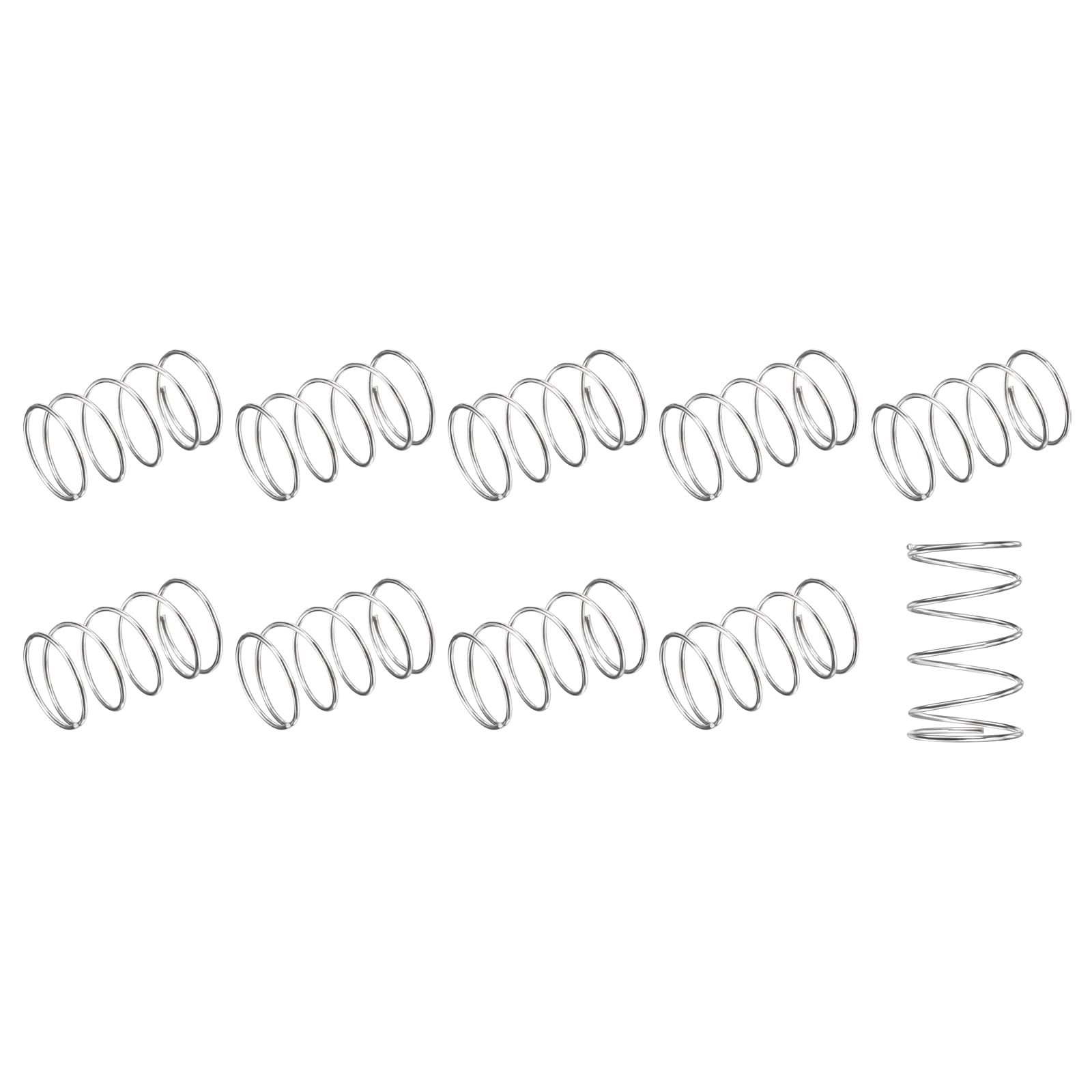 METALLIXITY Compression Springs (0.5x5mm OD,25mm Free Length) 10Pcs,Silver — Amazon image 20