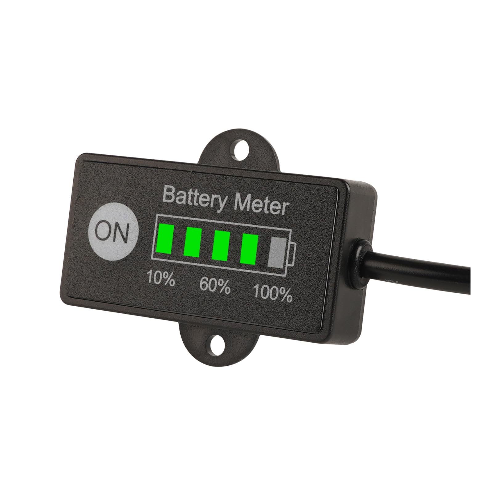 Runleader DC 12V to 48V LED Mini Battery Power Indicator,Battery Charge Reminder,Applicable to Lead Acid LiFePO4 18650 Battery Powered Lawn Mower Golf Cart Forklift Scrubber Machine