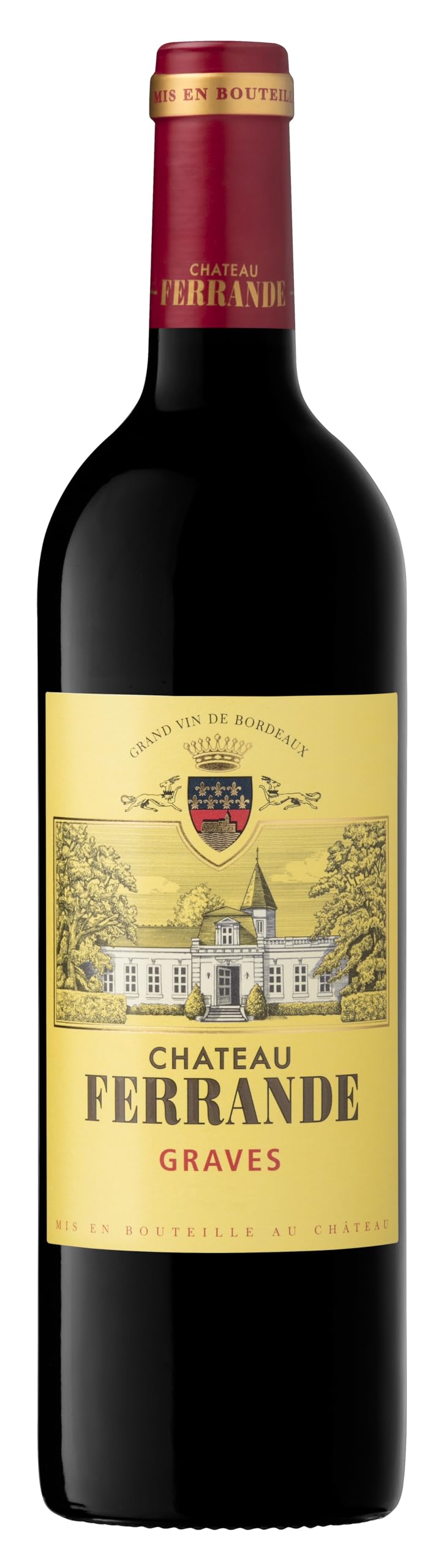 Coffret Cadeau Caisse Bois - Château Ferrande : Château Ferrande Rouge - Château Ferrande Blanc - Vin Rouge & Blanc- 2x75cl