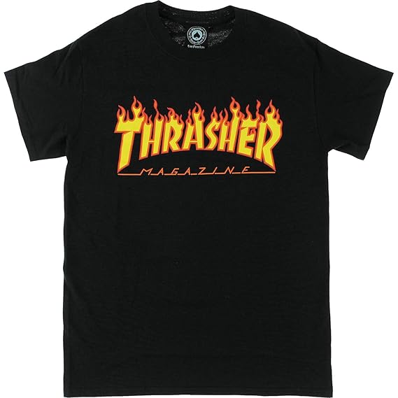 thrasher tee black