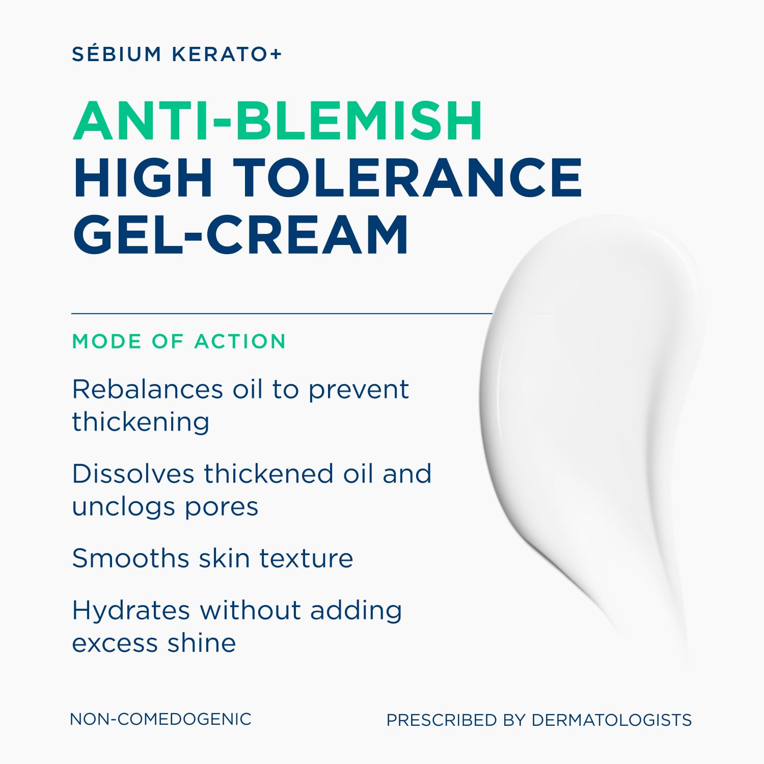 BIODERMA Sebium Kerato+ Gel-Crème Anti-Unreinheiten-Pflege bei unreiner bis zu Akne neigender Haut, 30 ml Kremowa