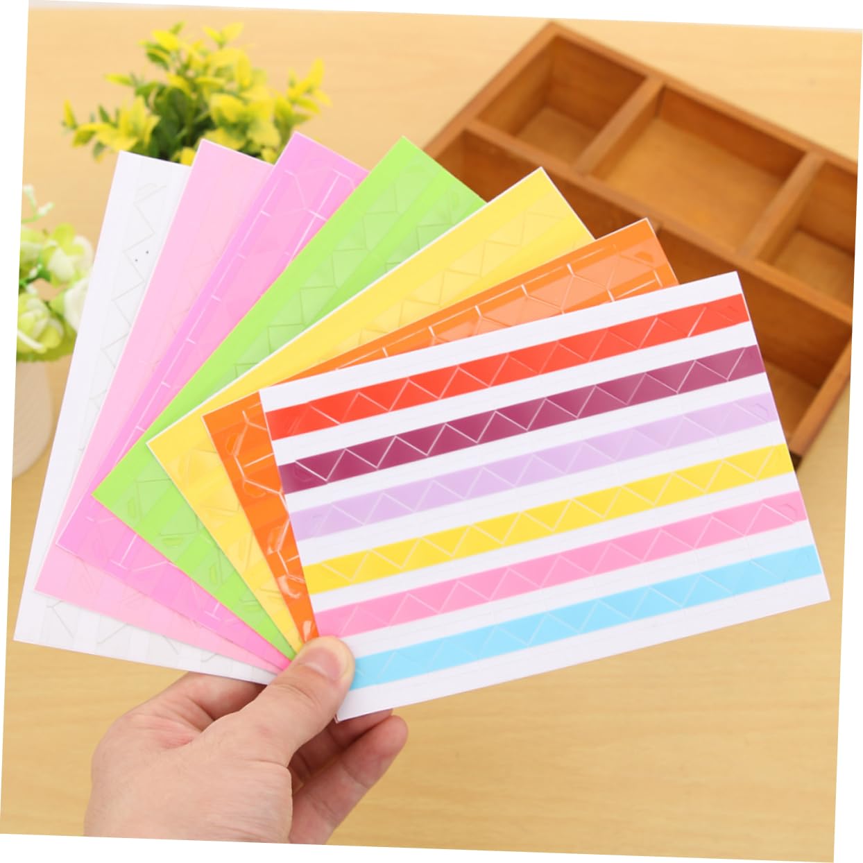ULDIGI Self-Adhesive Photo Corner Stickers 50 Sheets/102pcs DIY Mounting Corners