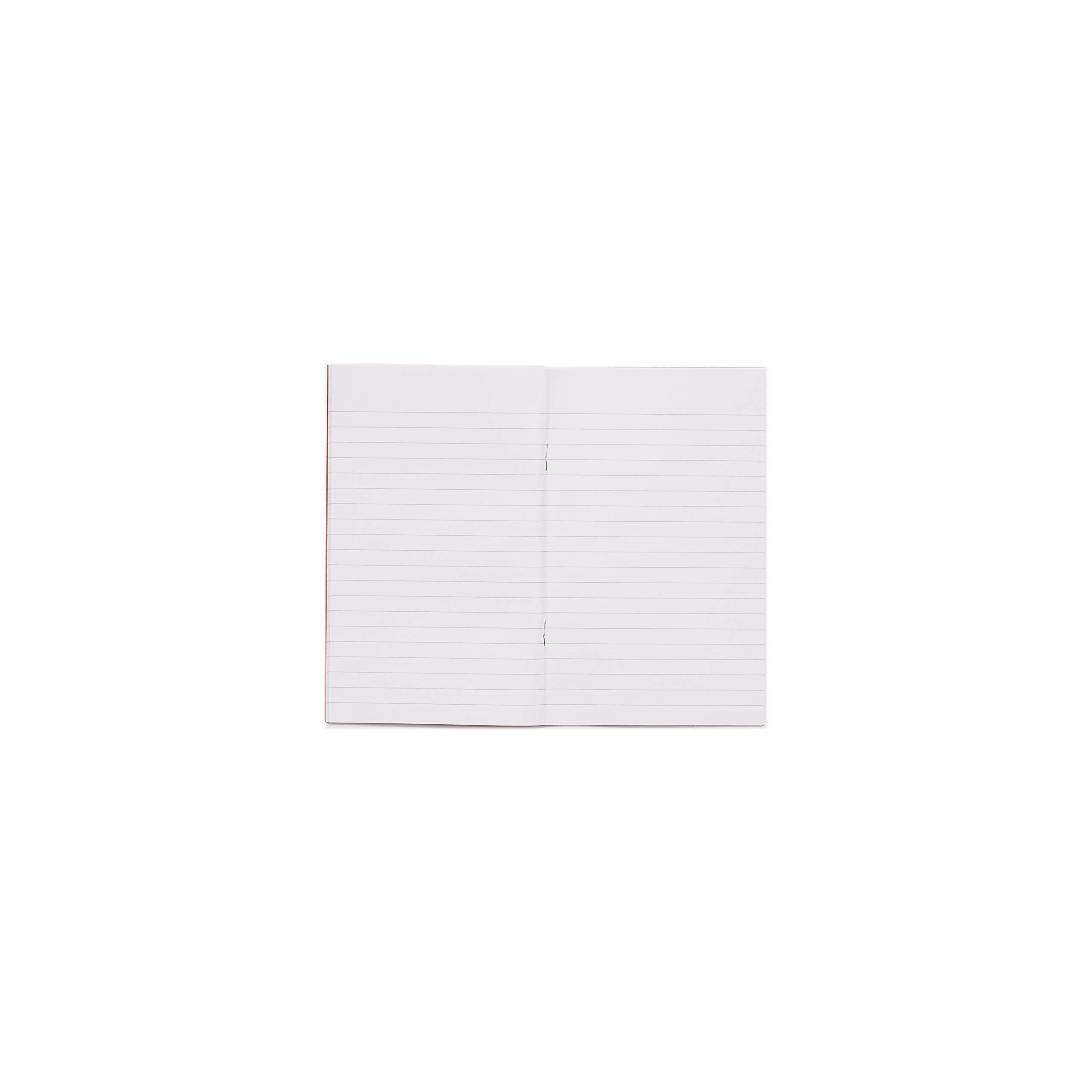 Rhino A6+ Exercise Books, 48-Page / 7mm Lined Paper Notebook, 10-Pack, Writing Book, Office & School Stationery Supplies, Red - Image 4