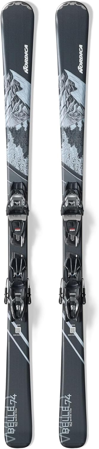 Nordica Wild Belle 74 Women's All-Mountain Skis w/ TP2 Compact 10 FDT Binding
