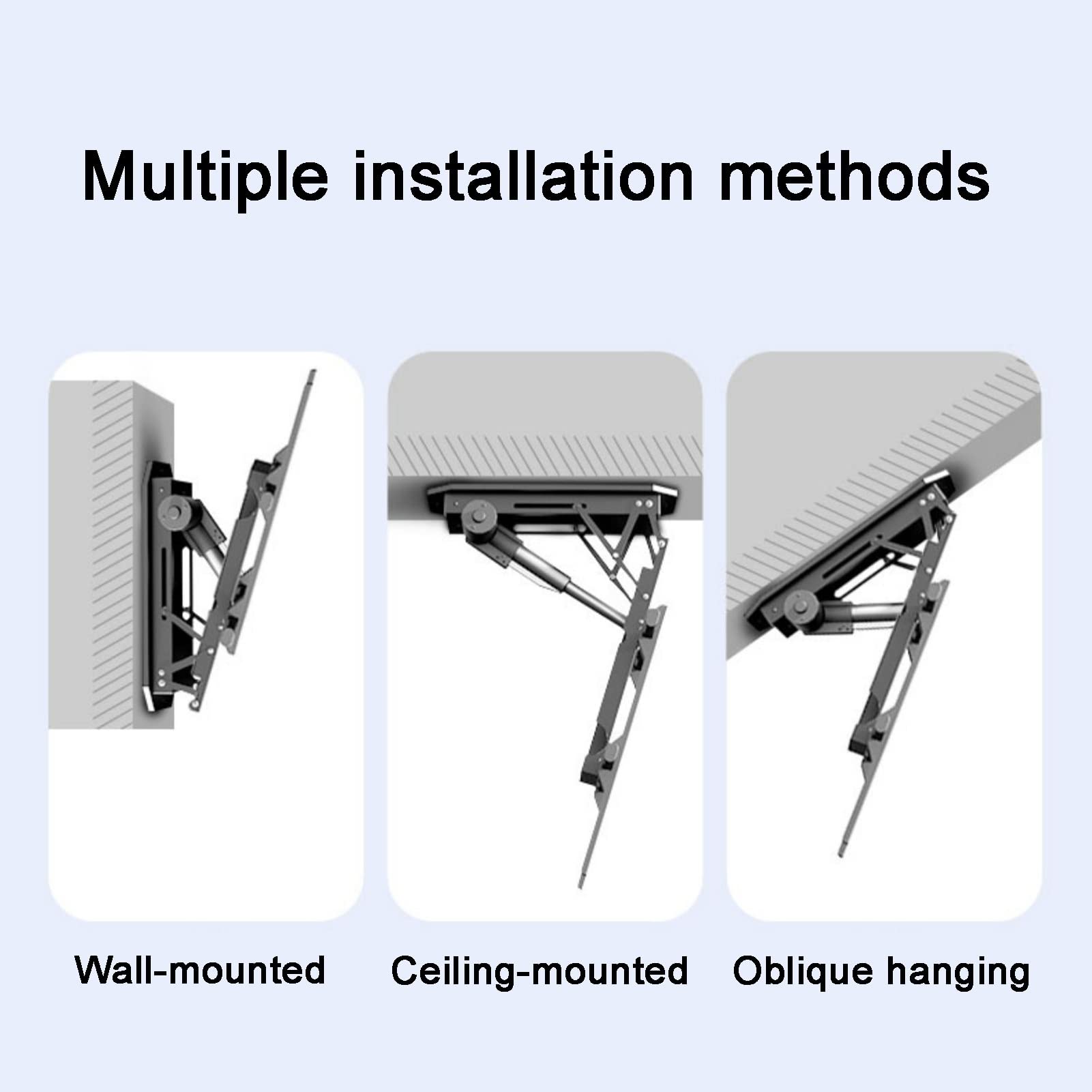 Soporte de TV motorizado para Techo con Mando a Distancia e Interruptor de Control.