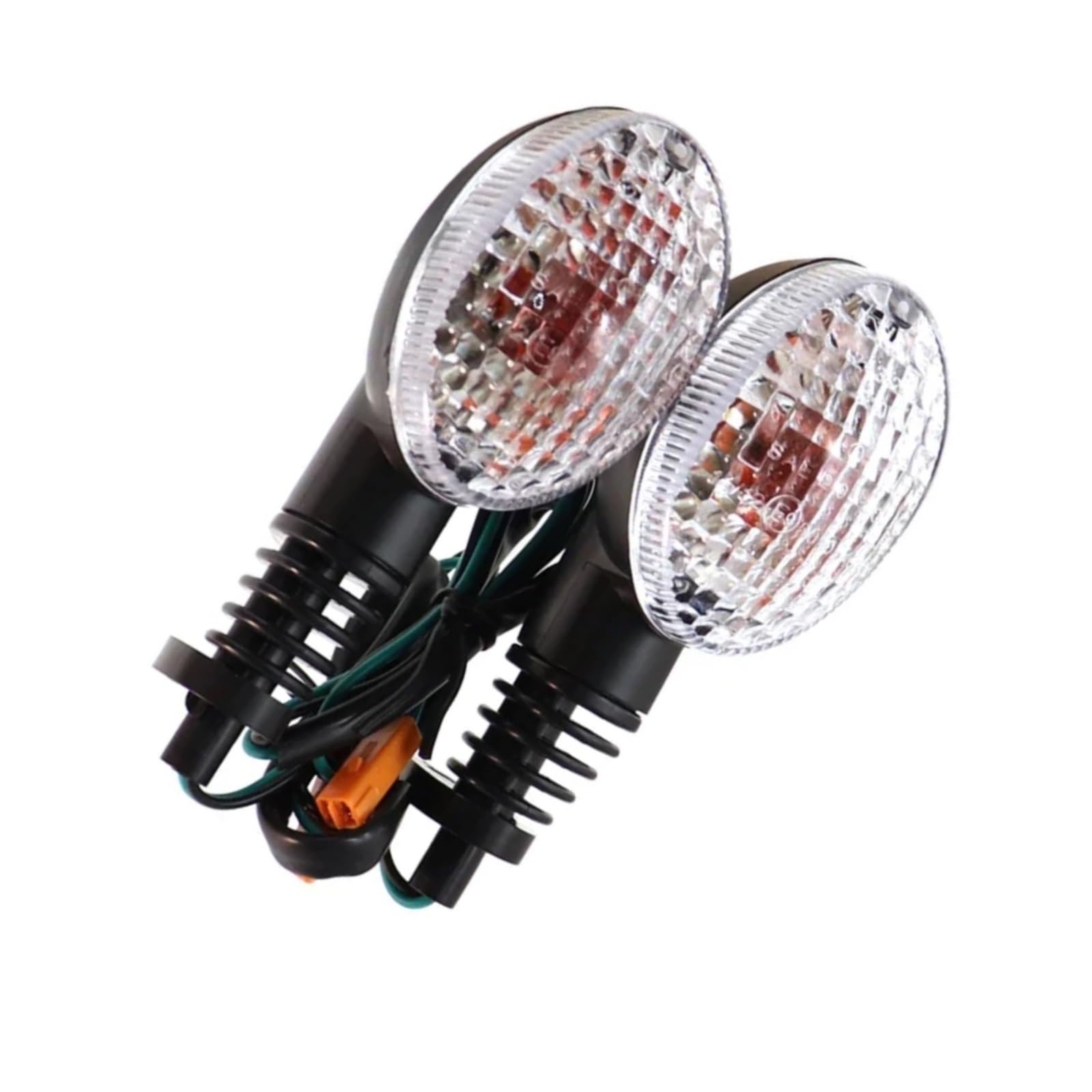 Per D-TRACKER 250 2008 2009 2010 2011 2012 2013 2014 2015 2016 2017 Per Ninja 250R 2008-2012 Ambra Indicatori Di Direzione Luci Indicatori Lampeggiante(Clear)
