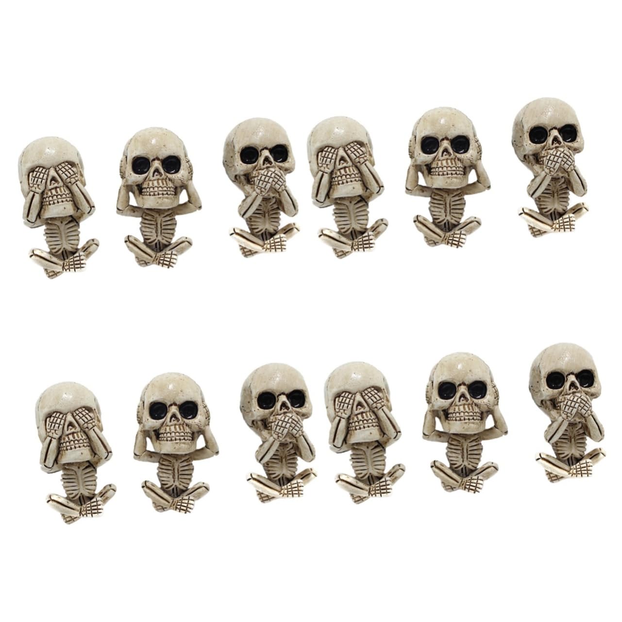 SOLUSTRE 12stücke Auto Luftventil Clips Süße Schädel-designs Für Halloween-dekoration Und Aromatherapie Im Auto Kompatibel Mit Meisten Lüftungsschlitzen Leicht Und