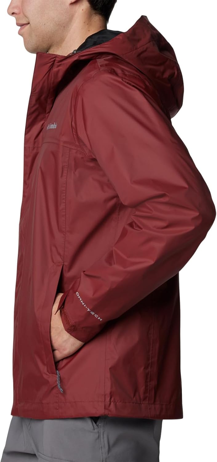 Columbia Men's Watertight II Waterproof Rain Jacket, Spice, X-Large