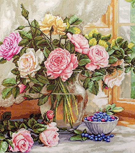 Image of Cross Stitch Kit Luca-S - Still Life with Blueberries, B588