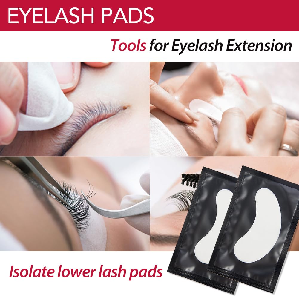 Lunamoon 150 works Eye Pads for Eyelash Extension Pads Eyelash Extension Pad Eyelash Lifting Pad Eye Gel Patch for Eyelash Extensions Eyelash Pads (Black150) - Image 2