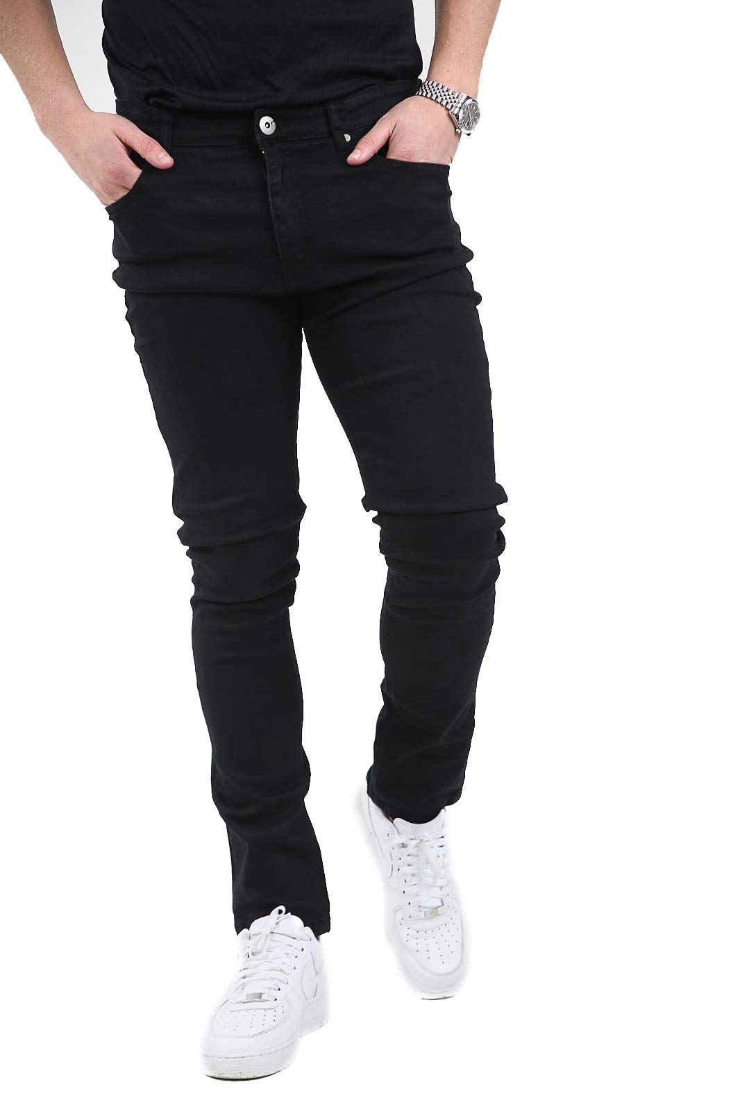 Men's Stretch Skinny Slim Fit Flex Jeans Stretchable Denim Jean UK Size 30 to 40 Waist