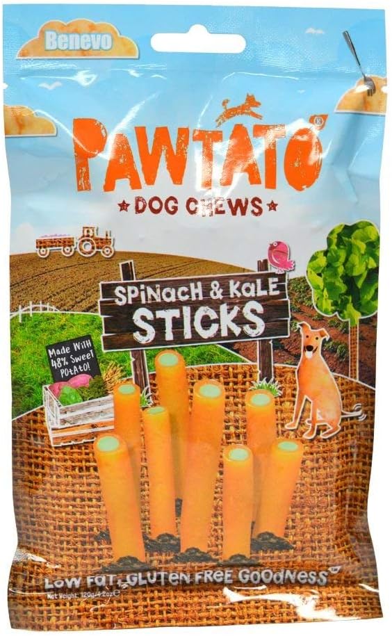 12 x Benevo Pawtato Sticks Vegetarian 120g