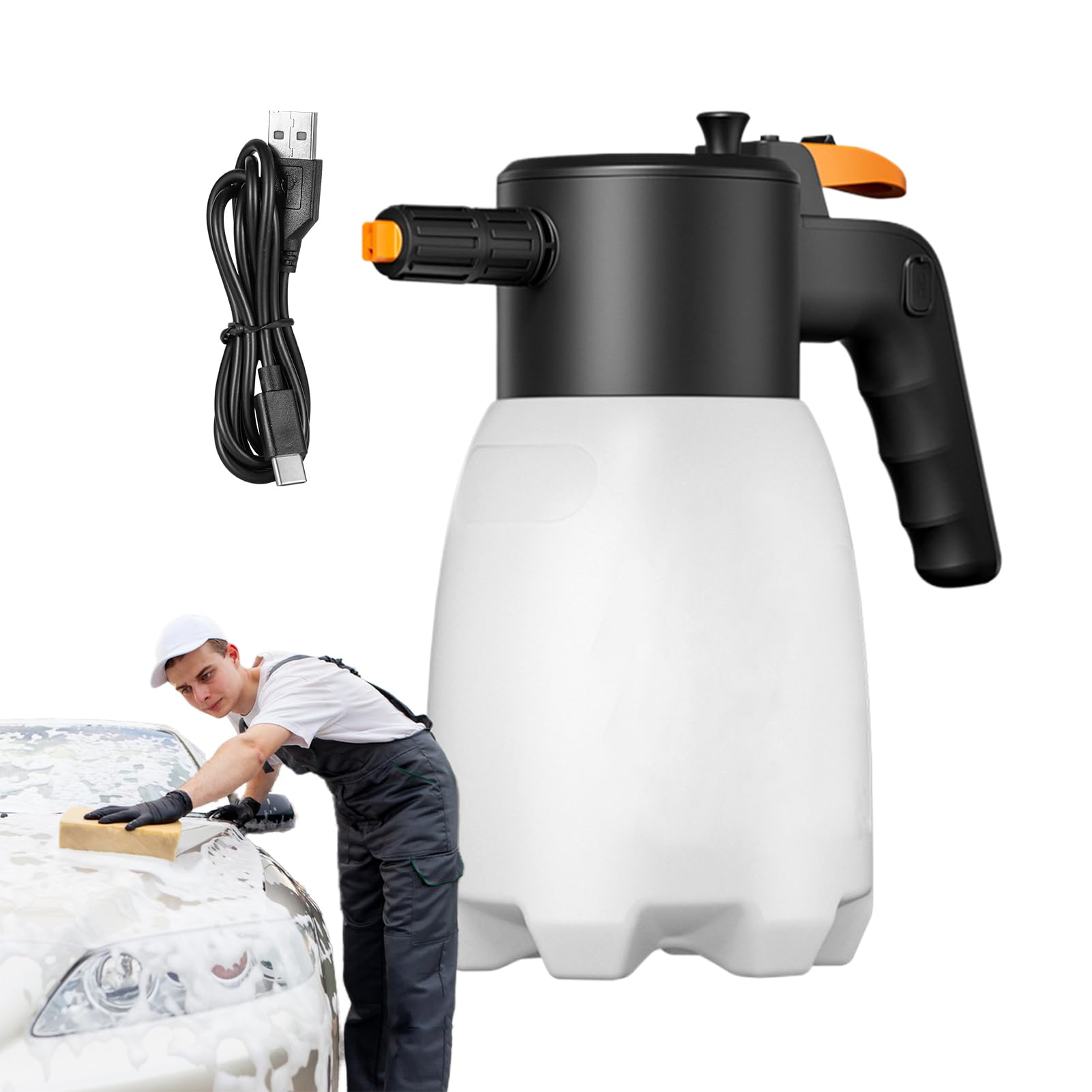 Pulvérisateur en mousse pour le lavage auto avec réservoir moussant de 1,8L