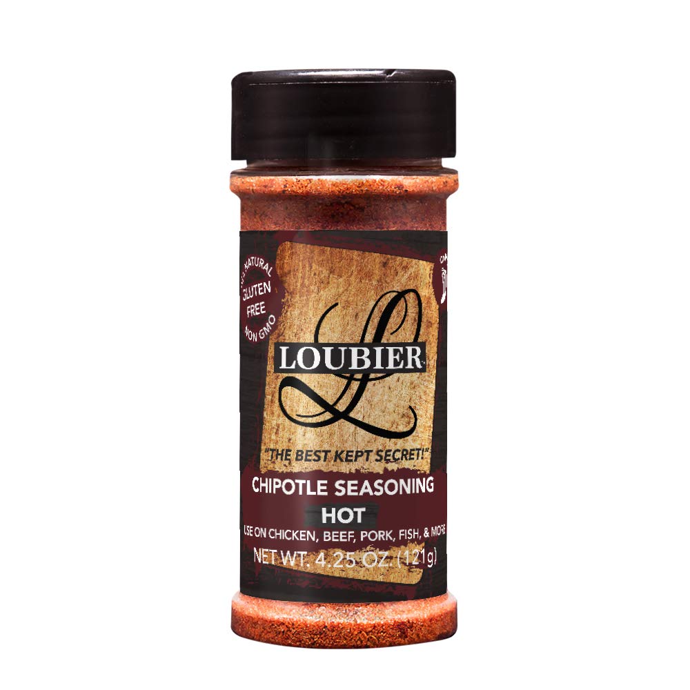 LoubierAward-Winning Chipotle Seasoning - Hot & Flavorful, No Artificial Flavors, Non-GMO, Gluten-Free - 4.25 OZ