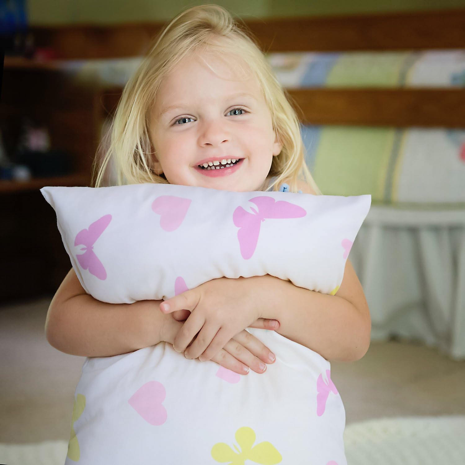 UOMNY Toddler Pillowcases for Girls 13X18 12x16 14x19 Butterfly Baby Pillow Case 2 Pack Small Pillow Covers for Travel Pillow Purple White - Image 3