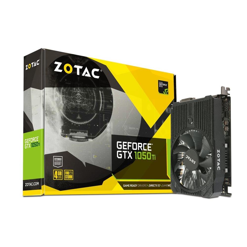ZOTAC GeForce GTX1050 TI Scheda Grafica da 4 GB, GDDR5, Nero