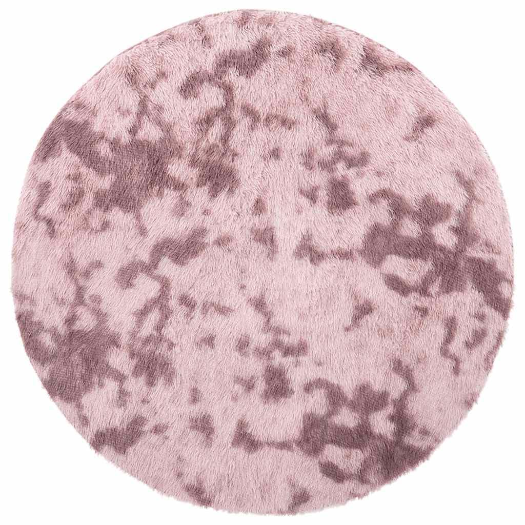 Tapis Shaggy à Poils Longs NAVARRA Rose poudré 240x240 cm,Maison & Jardin,Décorations,Tapis,2.88 kg-4102929