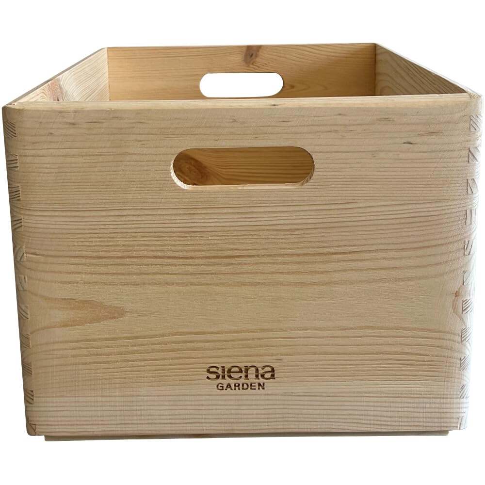 Siena Garden Caja multiusos de 40 x 30 x 22 cm, pino FSC 100%