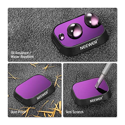 Image of NEEWER ND Filter Set Compatible with DJI Mini 3 /Mini 3 Pro, 6 Pack CPL ND8 ND16 ND32 ND64 ND128 Neutral Density Filter Drone Lens Accessory, Multi Coated HD Optical Glass, Lightweight Plastic Frame