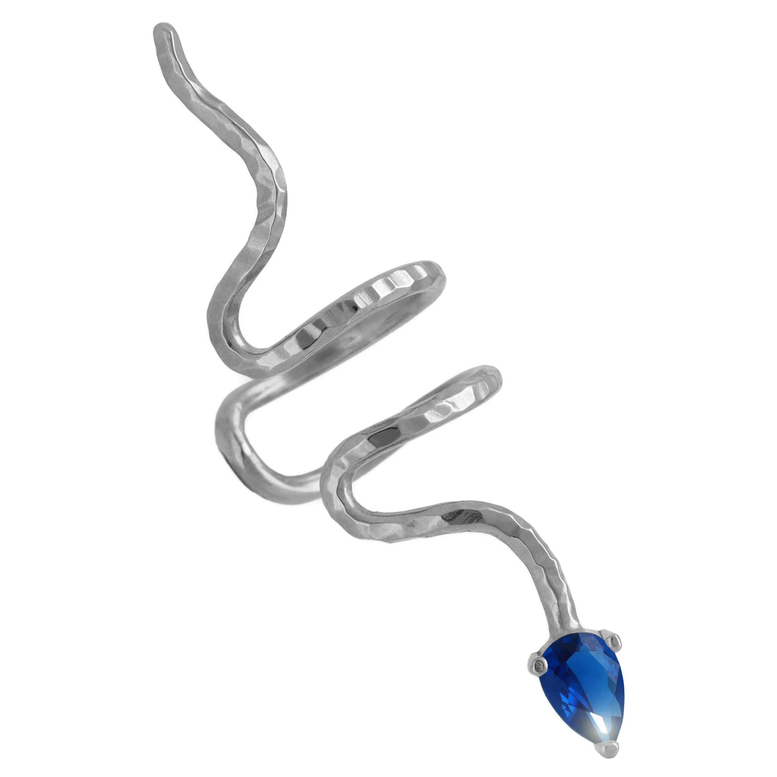 Handmade 925 Sterling Silber Ohr Manschette Ohrring für Frauen kein Piercing Minimalistisch hypoallergen Boho-Chic ungewöhnliches Geschenk für Sie nicht durchbohrten Ohren